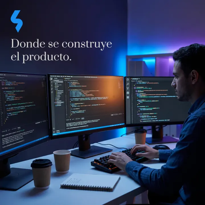 Donde se construye el producto.