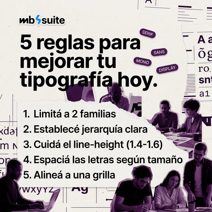 5 reglas para mejorar tu tipografía hoy.