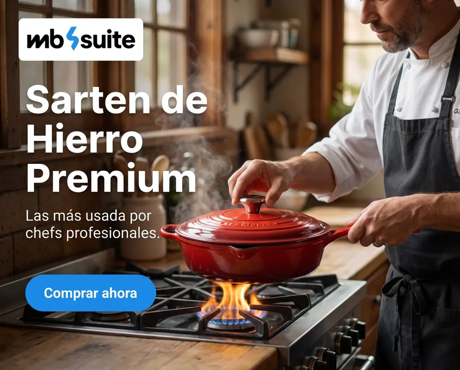 Sartén de Hierro Premium — Las más usada por chefs profesionales.