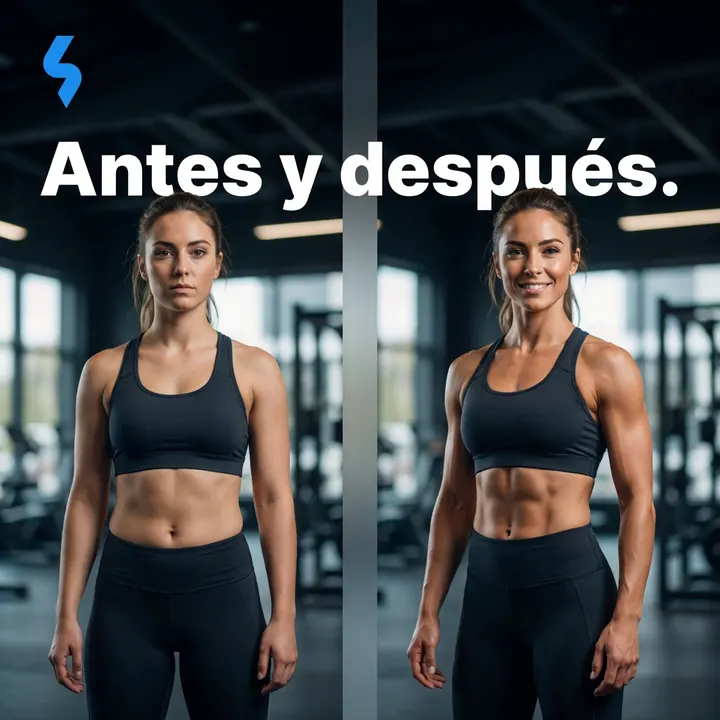 Antes y después.