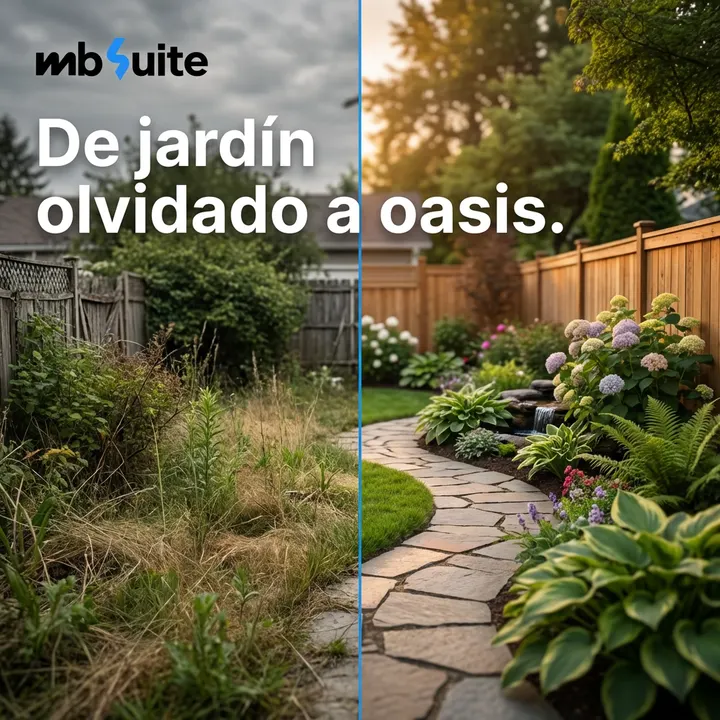 De jardín olvidado a oasis.