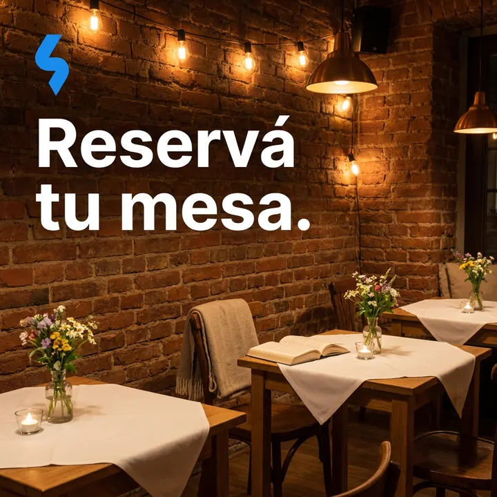 Reservá tu mesa.